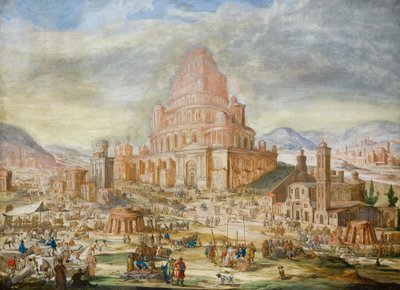 Der Turm von Babel von Jacob van der Ulft